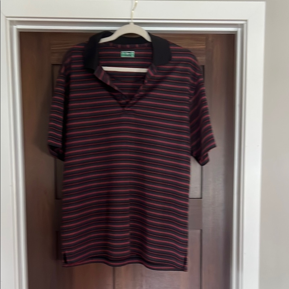 Hogan Black and Red Polo Shirt with Striking Stripes